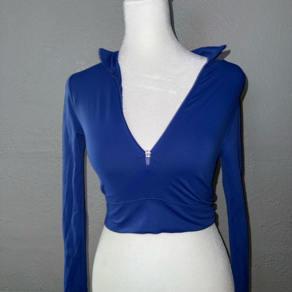 NWOT Rush B.DY Half Zip Top Garage Size XS‎ Royal Blue